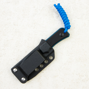 Шейный нож Baby Banter Fixed Blade, Black Stonewashed, Nitro-V, G10 Black/Blue Handle, C23045-1