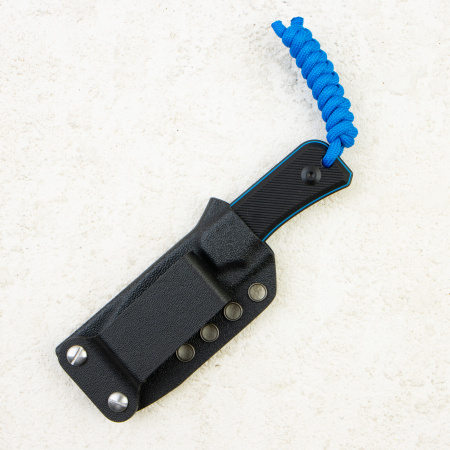 Шейный нож Baby Banter Fixed Blade, Black Stonewashed, Nitro-V, G10 Black/Blue Handle, C23045-1