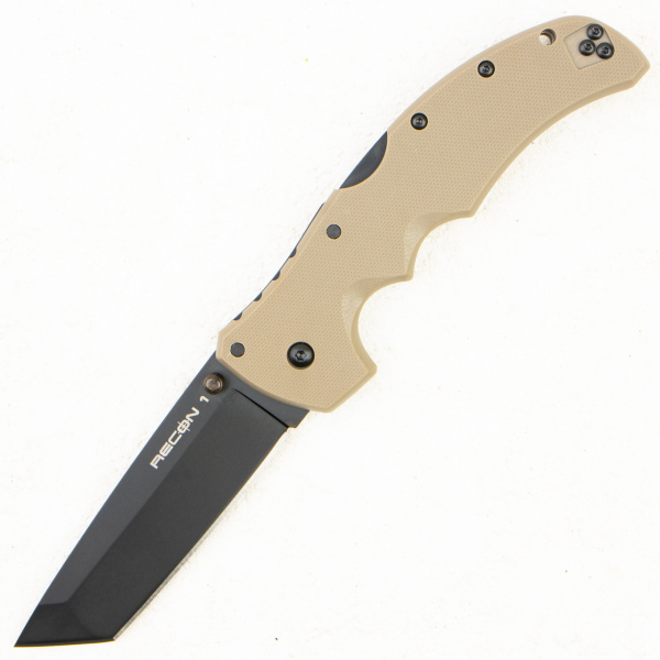 Нож Cold Steel Recon 1 Tanto, S35VN, G10 Dark Tan, 27BT-DEBK - складной туристические ножи из стали