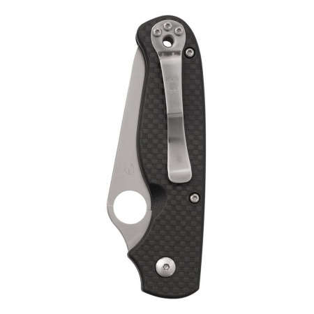 Нож Spyderco ButtonUp, чёрные карбон и G10, C275CFP — фото 2