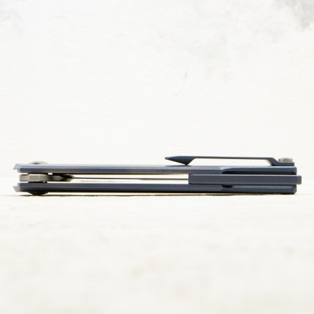Mr.Blade Snob, M390 Satin, Titanium Blue Mr.Blade Snob, M390 Satin, Titanium Blue