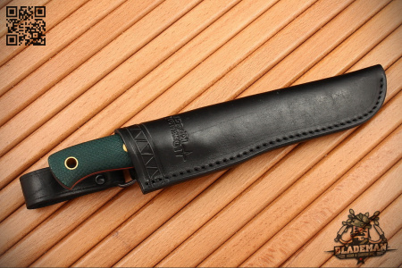 Южный Крест Fox S, N690, Конвекс, Микарта изумруд, Насечка - купить в интернет-магазине Blademan