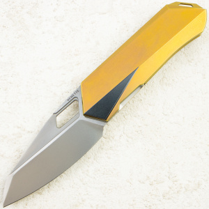 Нож Remette Woodpecker, M390, Titanium Gold Handle, RTWP-G