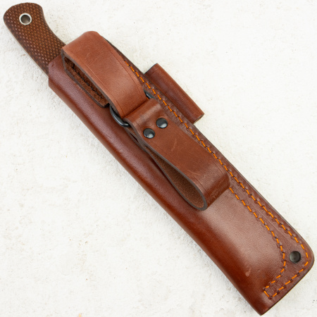 Нож Южный Крест Бушкрафт, СPR, Convex, Micarta Coyote, Насечка, 218