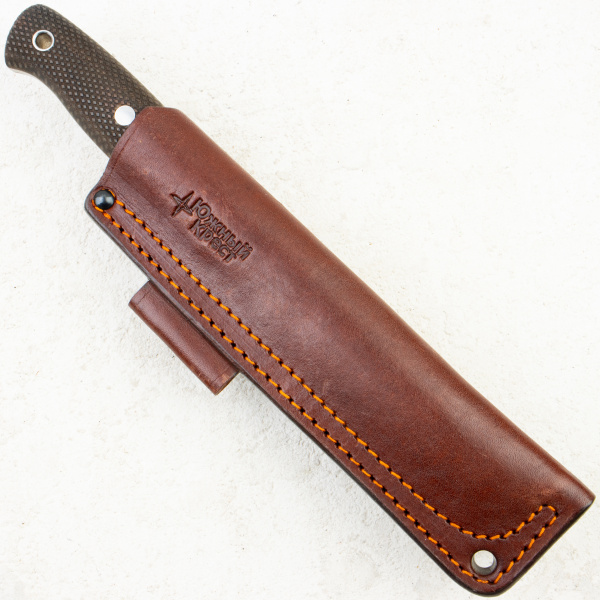 Нож Южный Крест Модель X M, Elmax, Convex, Micarta Койот, Насечка, 208