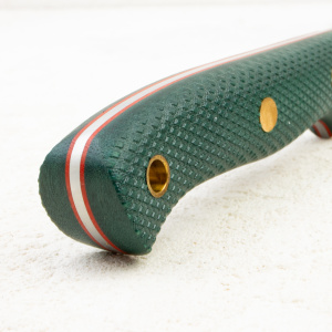 Нож Южный Крест Шершень L, N690, Конвекс, Микарта Изумруд, Насечка Нож Южный Крест Шершень L, N690, Конвекс, Микарта Изумруд, Насечка - купить в интернет-магазине Blademan