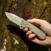 Нож Remette Rhino, 14C28N, Micarta Green Handle, MC25A