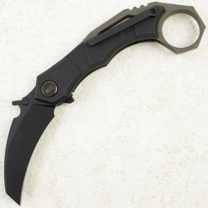 Нож WE Knife Tayra, M390, Titanium Black Handle, WE24069-1