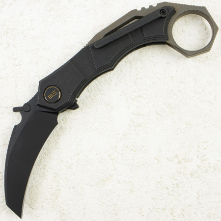 Нож WE Knife Tayra, M390, Titanium Black Handle, WE24069-1
