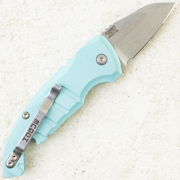 Нож Hogue A01-MicroSwitch Wharncliffe, CPM 154, Aluminum Aqua, 24143