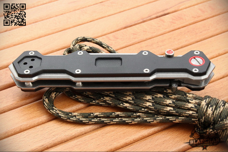 Mr.Blade Ferat, D2 Stonewash Serrated, Black G10 - купить в интернет-магазине Blademan