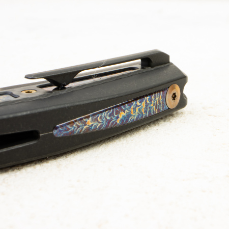Нож WE Knife Zonda, CPM 20CV, Carbon / Flamed / Black Titanium Handle Нож WE Knife Zonda, CPM 20CV, Carbon / Flamed / Black Titanium Handle - купить в интернет-магазине Blademan