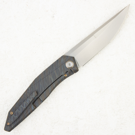 Нож WE Knife Cybernetic, CPM 20CV, Titanium Tiger Stripe Pattern Flamed. LIMITED EDITION Нож WE Knife Cybernetic, CPM 20CV, Titanium Tiger Stripe Pattern Flamed. LIMITED EDITION - купить в интернет-магазине Blademan