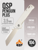 Нож QSP Penguin PLUS, 20CV, Titanium Handle, QS130XL-A Нож QSP Penguin PLUS, 20CV, Titanium Handle, QS130XL-A