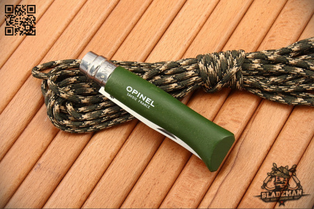 Нож Opinel №8 Trekking, Нержавеющая сталь, Хаки - купить в интернет-магазине Blademan