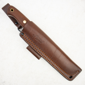 Нож Южный Крест Бушкрафт, VG-10, Конвекс, Микарта Койот, Насечка - купить в интернет-магазине Blademan