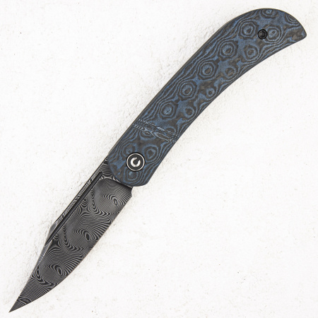 Нож CIVIVI Appalachian Drifter, Damascus, Rose Pattern Carbon/G10 Blue, C2015DS-2