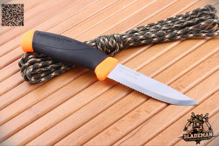 Нож Morakniv Companion F Serrated, Нерж. Сталь - купить в интернет-магазине Blademan