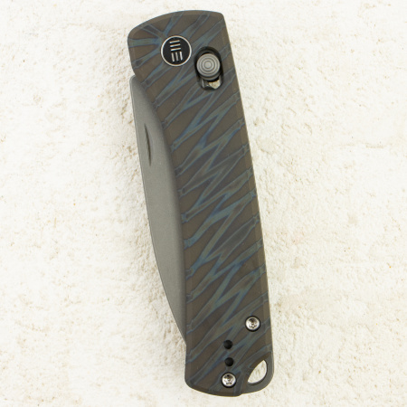 Нож WE Knife Nightblade, Gray Stonewashed CPM 20CV, Titanium Tiger Stripe Handle, WE22046-3 Нож WE Knife Nightblade, Gray Stonewashed CPM 20CV, Titanium Tiger Stripe Handle, WE22046-3
