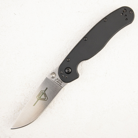 Нож Ontario Rat 2, AUS-8, Satin, Black Nylon, 8860