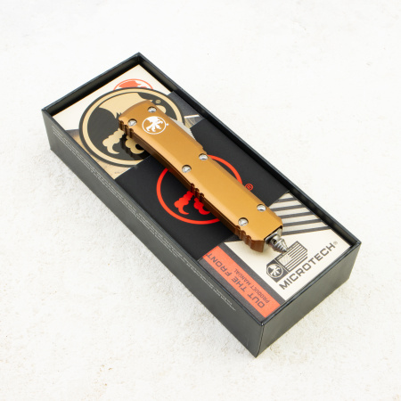 Нож Microtech Ultratech Tanto, Satin, M390, Aluminum Tan, 123-4 TA Нож Microtech Ultratech Tanto, Satin, M390, Aluminum Tan, 123-4 TA