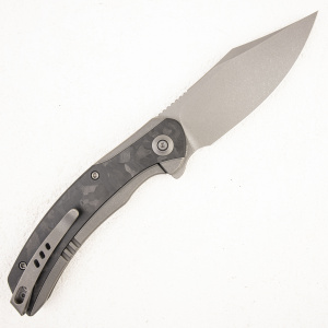 Нож WE Knife Snick, 20CV, Titanium Gray/Marble carbon - складной туристические ножи из стали Нож WE Knife Snick, 20CV, Titanium Gray/Marble carbon - складной туристические ножи из стали