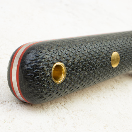 Нож Южный Крест Кефарт mini, VG10, Конвекс, Микарта Черная, Насечка