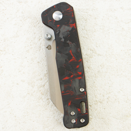 Нож QSP Penguin V2, D2, G10 Black/Red, QS130-F1