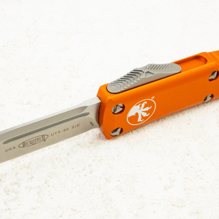 Нож Microtech UTX-85, Stonewash, M390, Aluminum Orange, 231-10 OR Нож Microtech UTX-85, Stonewash, M390, Aluminum Orange, 231-10 OR