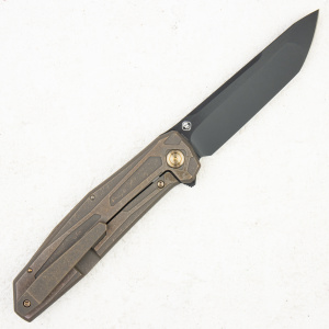 Нож WE Knife Shadowfire, CPM 20CV Tanto, Titanium Bronze - складной туристические ножи из стали Нож WE Knife Shadowfire, CPM 20CV Tanto, Titanium Bronze - складной туристические ножи из стали