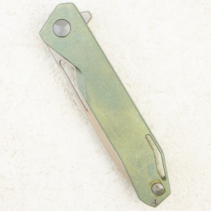 Mr.Blade Keeper, M390 Satin, Titanium Green Mr.Blade Keeper, M390 Satin, Titanium Green