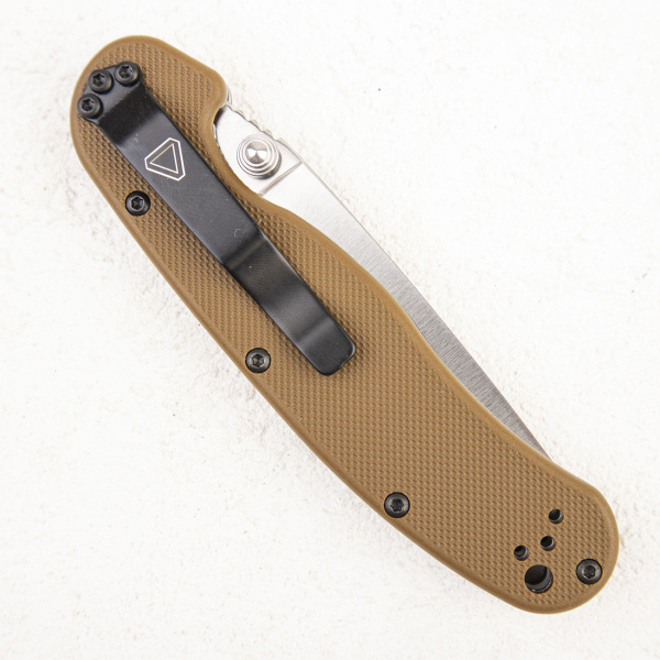 Нож Ontario Rat 2, AUS-8, Satin, Brown Nylon, 8860CB