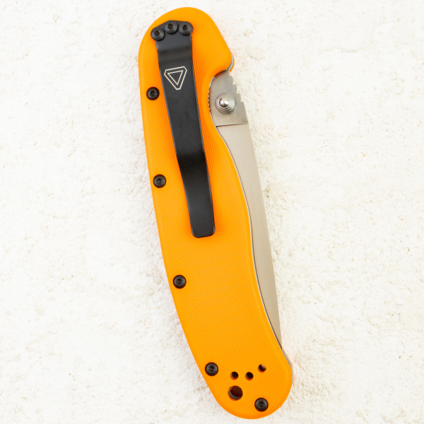 Нож Ontario Rat 1, D2, Satin, Orange Nylon, 8867OR