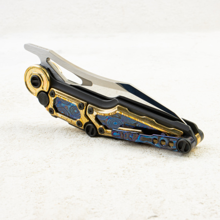 Нож NOC Knives MT-32, Mirror M390, Copper Damascus (Mokume) Handle, MT-3204 Нож NOC Knives MT-32, Mirror M390, Copper Damascus (Mokume) Handle, MT-3204