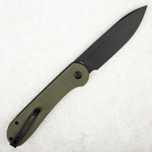 Нож CIVIVI Elementum Button Lock, 14C28N Black, Micarta Olive, C2103B Нож CIVIVI Elementum Button Lock, 14C28N Black, Micarta Olive, C2103B