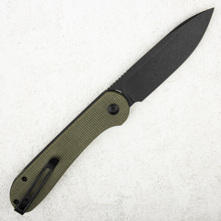 Нож CIVIVI Elementum Button Lock, 14C28N Black, Micarta Olive, C2103B Нож CIVIVI Elementum Button Lock, 14C28N Black, Micarta Olive, C2103B