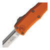Нож Microtech Hera II Mini Tanto, оранжевый алюминий, 1704M-10OR — узел открывания — крупный план