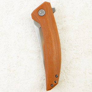 Нож Petrified Fish Deepsea, Satin, K110, Micarta Brown Handle, PFP05BRMS Нож Petrified Fish Deepsea, Satin, K110, Micarta Brown Handle, PFP05BRMS