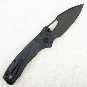 Нож QSP Hornbill, S35VN Black, Blue Carbon Fiber - складной туристические ножи из стали Нож QSP Hornbill, S35VN Black, Blue Carbon Fiber - складной туристические ножи из стали
