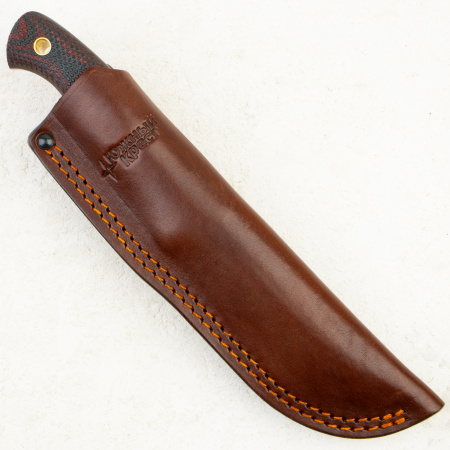 Нож Южный Крест Нессмук Норд Хантер, VG10, Конвекс, Микарта Красно-Черная, Насечка