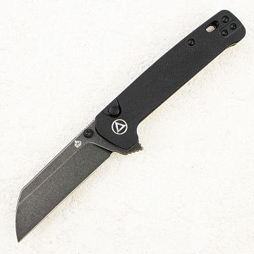 Нож QSP Penguin Button Lock, 14C28N, G10 Black · QS130BL-A2