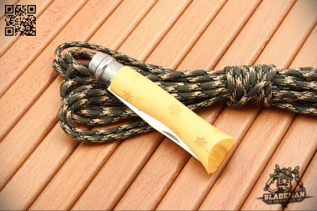 Нож Opinel №7 Nature, Нержавеющая сталь, Самшит, Гравировка снежинки - купить в интернет-магазине Blademan