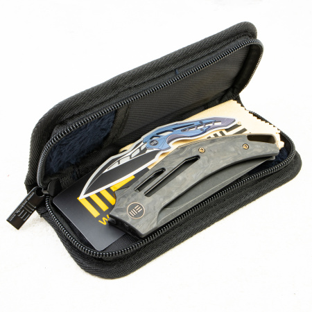 WE Knife Speedliner, CPM 20CV, Shredded Carbon Fiber / Titanium Handle