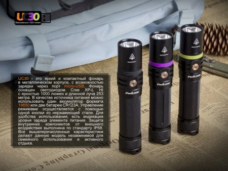 Фонарь Fenix UC30 Cree XP-L HI Фонарь Fenix UC30 Cree XP-L HI
