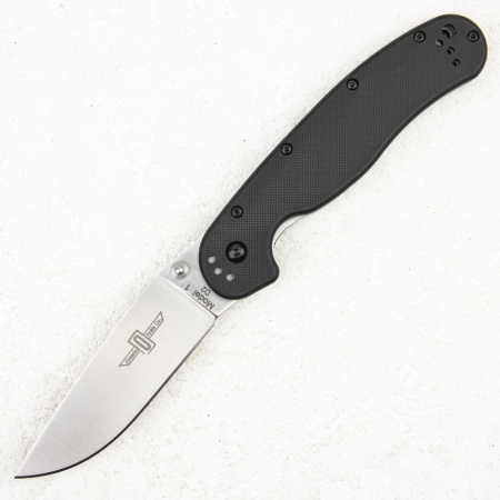 Нож Ontario Rat 1, D2 Satin, Black Nylon, 8867