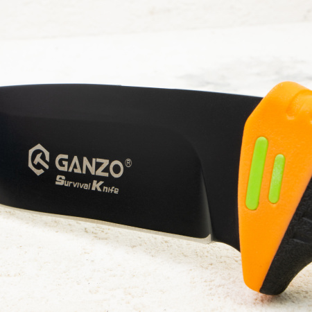 Нож Ganzo Survival Knife, 7Cr17MoV, ABS Orange, G8012-OR