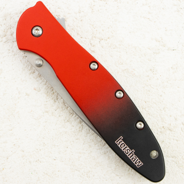 Нож Kershaw Leek, CPM MagnaCut, Red Aluminium Handle, 1660GRD