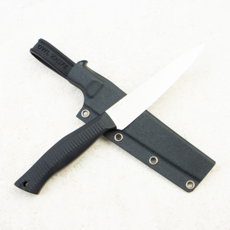 Нож OWL S130 F Универсал, N690 Cryo, G10 Black, Kydex