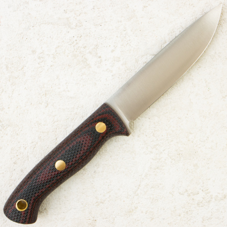 Нож Южный Крест Шершень L, VG-10, Convex, Micarta Black/Red, Насечка