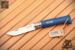 Opinel №8 Trekking, Нержавеющая сталь, Синий - складной туристические ножи из стали